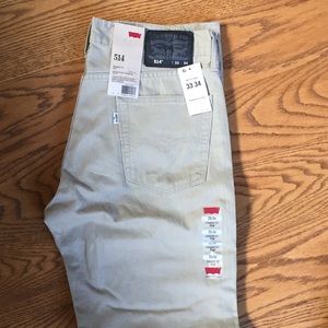 Men’s Levi’s Khaki Jeans 33x34 NWT